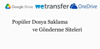 Popüler Dosya Saklama ve Gönderme Siteleri